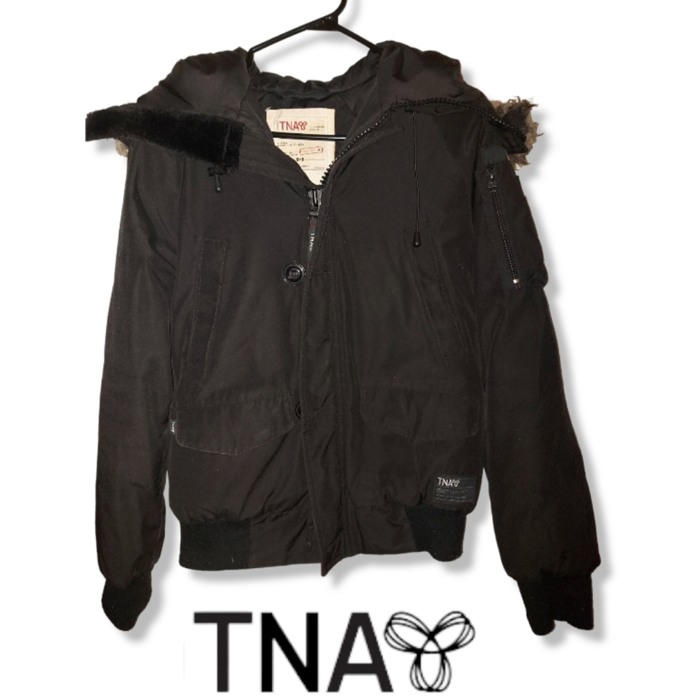 TNA Black Ronne Short Down Parka